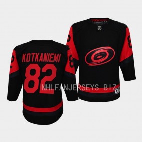 Carolina Hurricanes #82 Jesperi Kotkaniemi 2023 NHL Stadium Series Player Black Youth Jersey