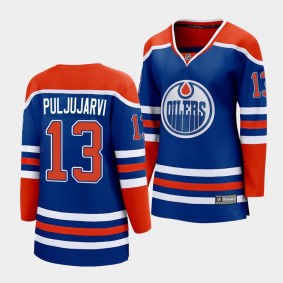 Jesse Puljujarvi Oilers 2022-23 Home Premier Women Jersey