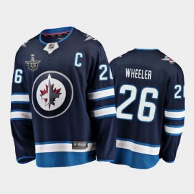 Winnipeg Jets Blake Wheeler #26 2020 Stanley Cup Playoffs Navy Home Jersey