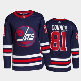 Kyle Connor Winnipeg Jets Alternate Jersey 2021-22 Navy #81 Primegreen Authentic Pro Uniform