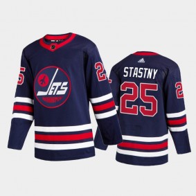 Winnipeg Jets Paul Stastny #25 Third Blue Authentic Jersey