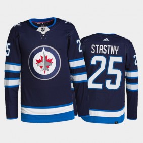 Winnipeg Jets Paul Stastny Authentic Pro Jersey #25 Navy Home Uniform