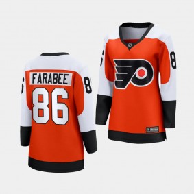 Joel Farabee Philadelphia Flyers 2023-24 Home Women Premier 86 Jersey Breakaway Player