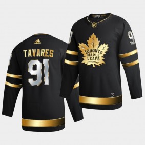 Toronto Maple Leafs John Tavares 2020-21 Golden Edition Limited Authentic Black Jersey