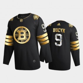 Boston Bruins Johnny Bucyk #9 2020-21 Retired Authentic Golden Black Limited Edition Jersey
