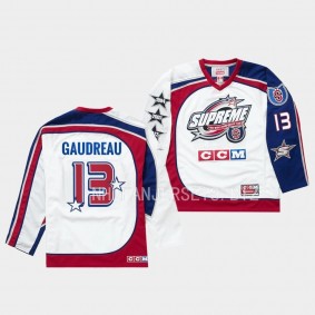 Johnny Gaudreau Columbus Blue Jackets 2023 All Stars White #13 Jersey Supreme CCM hockey