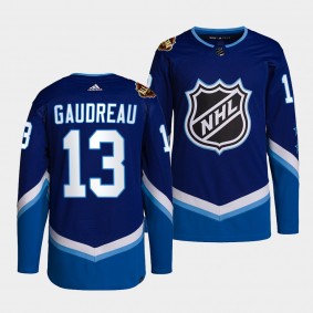 Flames 2022 NHL All-Star Johnny Gaudreau #13 Blue Jersey Authentic Primegreen