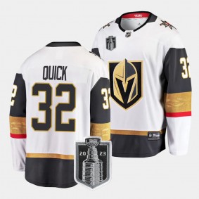 Vegas Golden Knights 2023 Stanley Cup Final Jonathan Quick #32 Gold Authentic Home Jersey Men's