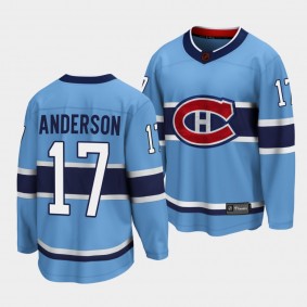Josh Anderson Montreal Canadiens Special Edition 2.0 2022 Blue Jersey #17 Breakaway Player