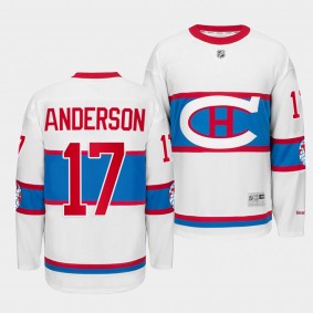 Josh Anderson Montreal Canadiens Winter Classic 2016 White #17 Jersey Throwback