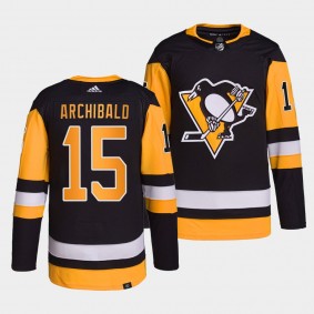 Josh Archibald #15 Pittsburgh Penguins 2022 Primegreen Authentic Black Jersey Home