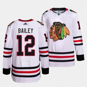 Chicago Blackhawks Authentic Pro Josh Bailey #12 White Jersey Away
