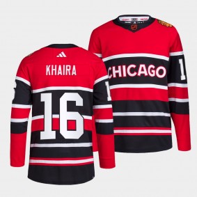 Reverse Retro 2.0 Chicago Blackhawks Jujhar Khaira #16 Red Authentic Primegreen Jersey 2022