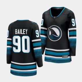 Justin Bailey San Jose Sharks 2023-24 Cali Fin 3rd Alternate Women Breakaway Player 90 Jersey
