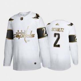 Washington Capitals Justin Schultz #2 Authentic Player Golden Edition White Jersey