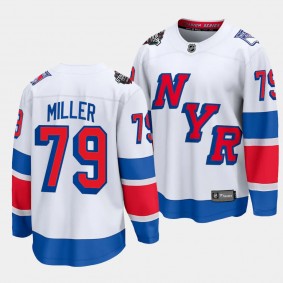2024 NHL Stadium Series K'Andre Miller Jersey New York Rangers White #79 Breakaway Player Men's