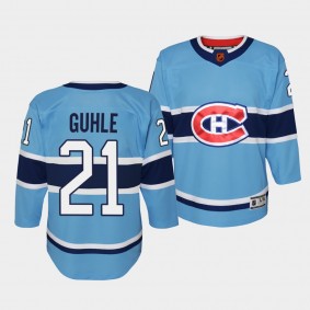 Youth Kaiden Guhle Canadiens Blue Special Edition 2.0 Jersey