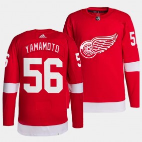 Detroit Red Wings Authentic Pro Kailer Yamamoto #56 Red Jersey Home