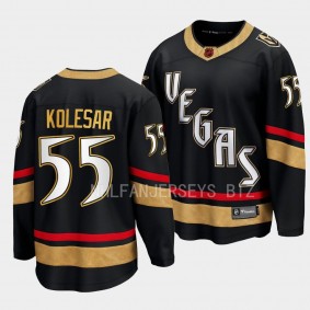 Keegan Kolesar Vegas Golden Knights 2022 Special Edition 2.0 Black Breakaway Player Jersey Men's