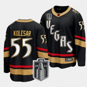 2023 Stanley Cup Final Keegan Kolesar Jersey Vegas Golden Knights Black #55 Special Edition Men's