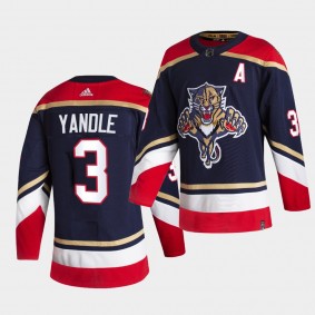 Florida Panthers 2021 Reverse Retro keith yandle Navy Authentic Jersey