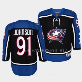 Columbus Blue Jackets 2022 Special Edition 2.0 Kent Johnson #91 Youth Navy Jersey Premier