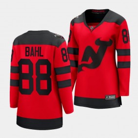 Kevin Bahl New Jersey Devils 2024 NHL Stadium Series Women Breakaway Player 88 Jersey