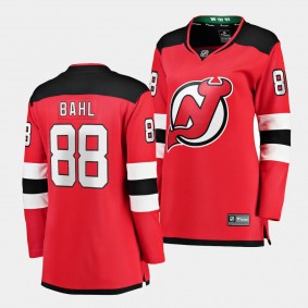 Kevin Bahl New Jersey Devils Home Women Breakaway Player 88 Jersey