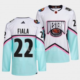 Kevin Fiala 2023 NHL All-Star Western Conference Los Angeles Kings #22 White Jersey Authentic