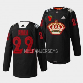 Black History Month Kevin Fiala Los Angeles Kings Black #22 Warm Up Jersey 2023