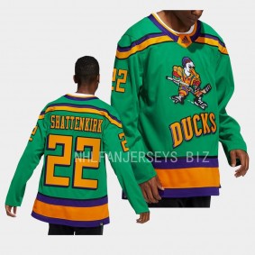 Mighty Ducks Kevin Shattenkirk Anaheim Ducks Green #22 Authentic Jersey