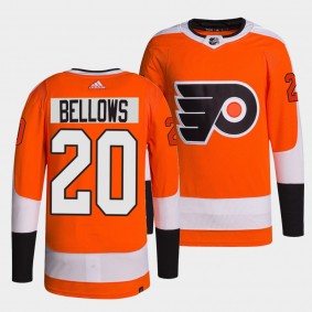 Kieffer Bellows Flyers Home Orange Authentic Pro Jersey