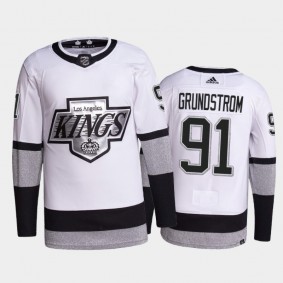 Carl Grundstrom Los Angeles Kings Primegreen Authentic Pro Jersey 2021-22 White #91 Alternate Uniform