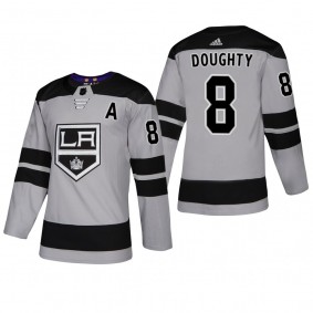Men's Los Angeles Kings Drew Doughty #8 2019 Alternate Reasonable Authentic Jersey - Gray