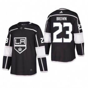 Men's Los Angeles Kings Dustin Brown #23 Home Black Authentic Player Cheap Jersey