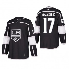 Men's Los Angeles Kings Ilya Kovalchuk #17 Home Black Authentic Player Cheap Jersey