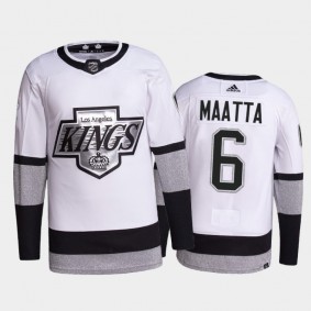 Olli Maatta Los Angeles Kings Primegreen Authentic Pro Jersey 2021-22 White #6 Alternate Uniform