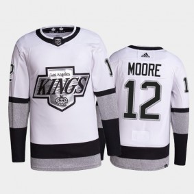 Trevor Moore Los Angeles Kings Primegreen Authentic Pro Jersey 2021-22 White #12 Alternate Uniform