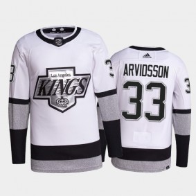 Viktor Arvidsson Los Angeles Kings Primegreen Authentic Pro Jersey 2021-22 White #33 Alternate Uniform