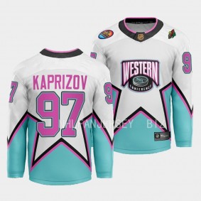 2023 NHL All-Star Kirill Kaprizov Jersey Minnesota Wild White #97 Western Conference Men'