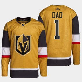 Top Dad Vegas Golden Knights Gold Jersey 2022 Fathers Day Gift