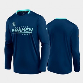 Seattle Kraken 2021-22 Authentic Pro Men T-Shirt Blue