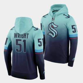 Seattle Kraken Shane Wright Primary Logo Blue 2022 NHL Draft Hoodie