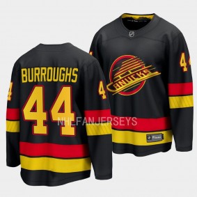 Vancouver Canucks Kyle Burroughs 2023-24 Alternate Black Breakaway Player Jersey Men's