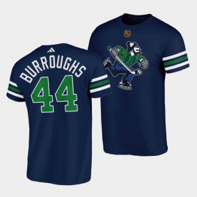 Kyle Burroughs #44 Vancouver Canucks Reverse Retro Johnny Canuck Navy T-Shirt