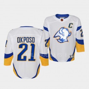 Buffalo Sabres Kyle Okposo 2022 Special Edition 2.0 White #21 Youth Jersey Retro