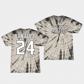 Phillip Danault Grateful Dead Night Los Angeles Kings 2022 Grey T-Shirt Tie-Dye