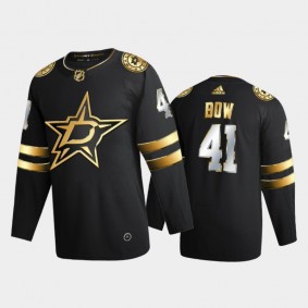 Dallas Stars Landon Bow #41 2020-21 Authentic Golden Black Limited Edition Jersey