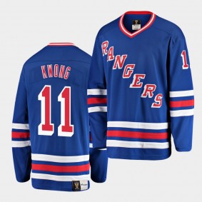 Larry Kwong Rangers First NHL Asian Player Blue NHLAPIHeritage Month Jersey