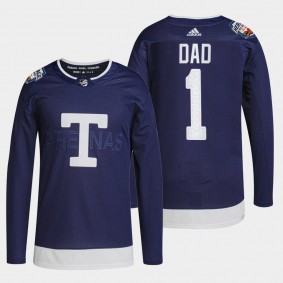 Top Dad Toronto Maple Leafs Navy Jersey 2022 Fathers Day Gift